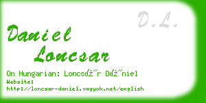 daniel loncsar business card